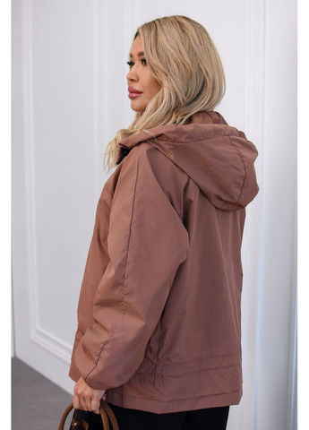 Кофейная демисезонная куртка-ветровка женская Style Point