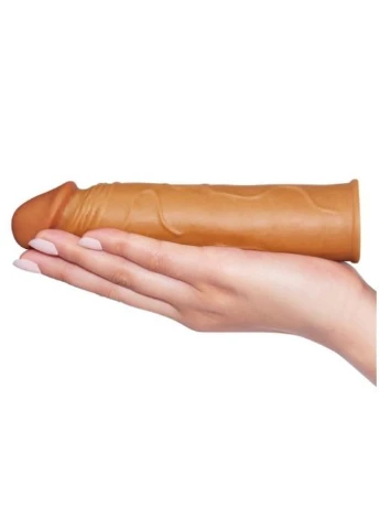 Насадка на пеніс - Pleasure X-Tender Penis Sleeve Add 1" Brown Lovetoy (383097047)