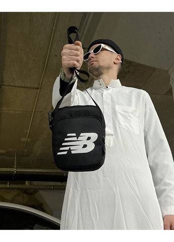 Стильна барсетка через плече – міцна модель для чоловіків, чорна No Brand (365592442)