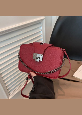 Жіноча сумка гаманець крос-боді на три відділи червона No Brand (306709449)