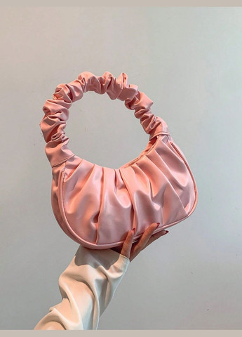 Жіноча сумка 6072 багет світло рожева No Brand (296008225)