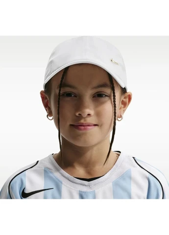 Бейсболка підліткова біло-золота FB5064-101 Nike DRI-FIT CLUB UNSTRUCTURED METAL SWOOSH (402770975)