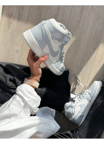 КРОССОВКИ ЖЕНСКИЕ NIKE AIR JORDAN 1 RETRO HIGH PALE LILAC НАЙК АИР ДЖОРДАН No Brand белые демисезоны (367175533)