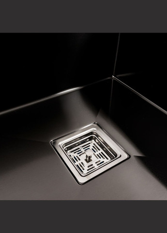 Кухонная мойка 78*50С R PVD черная Handmade (углубленная полка) Platinum (292014052)