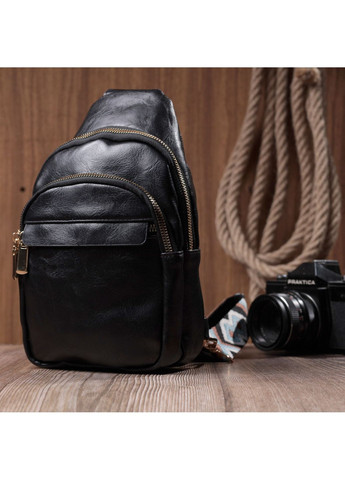 Сумка небольшого размера с одной лямкой через плечо из гладкой экокожи 16х25х6,5 см Vintage (315871137)