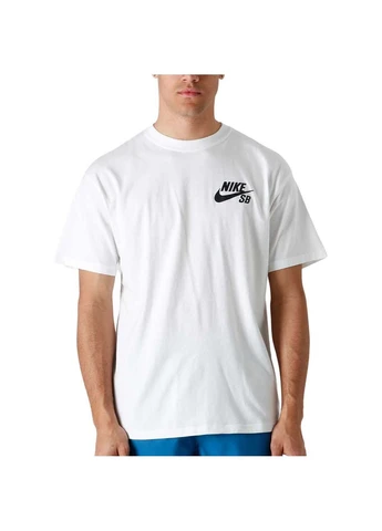 Біла чоловіча футболка m sb tee logo lbr білий Nike