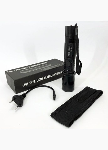 Светодиодный фонарик с отпугивателем Police BL-1101 ЗУ 220В + чехол Bailong (312486047)