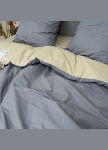 Постільна білизна Isleep ранфорс із простирадлом на гумці (160*200) - 24335 двоспальна Viluta (331289817)