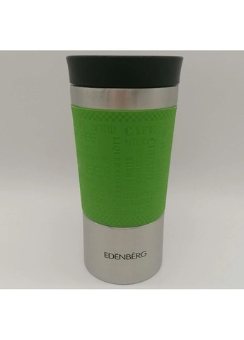 Термокружка EB-632 380 мл Термос чашка Нержавеющая сталь с Силиконовым нескользящим Держателем Edenberg (354823795)
