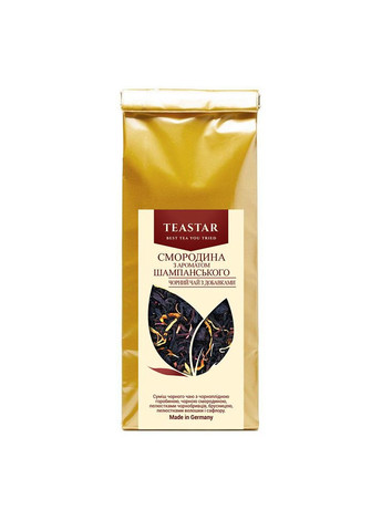 Чай Смородина ароматом шампанкого черный с добавками рассыпной 50г PA 61973 Tea Star (284722818)