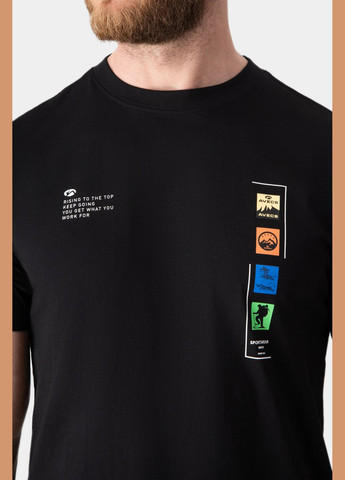 Черная футболка 30495/1 - черная Avecs