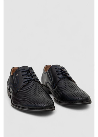 Темно-синие туфли мужские с перфорацией, цвет темно-синий, 243rc301. KangFu