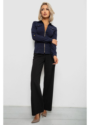 Сорочка жіноча однотонна, колір синій, 230R303 Ager (373018634)