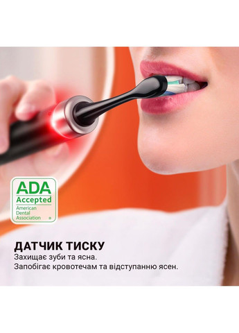 Электрическая зубная щетка S2 Smart 8 насадок и футляр black Bitvae (304180016)