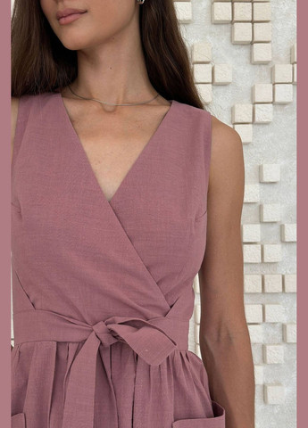 Пудровое повседневный платье Nenka однотонное