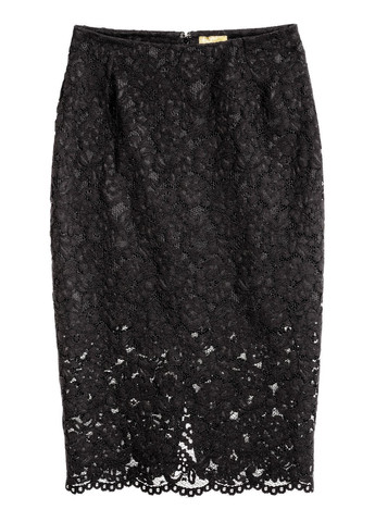 Черная юбка демисезон,черный, H&M