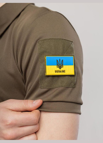 Тактичне чоловіче поло хакі Coolmax No Brand (346077546)