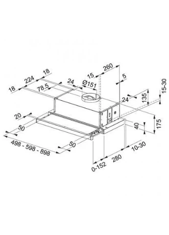 Витяжка кухонна (315.0547.794) FRANKE Flexa FTC 532L GR/XS (389551580)