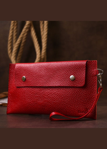 Шкіряна жіноча тревел-косметичка 16417 Червоний Shvigel (298566512)