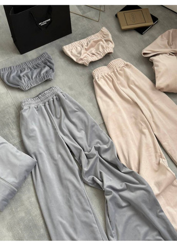 Женский велюровый костюм тройка Україна (350669316)