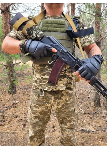 Рукавички тактичні шкіряні без пальців TACTIGEAR PS-8801 Patrol Black Power System (362916125)