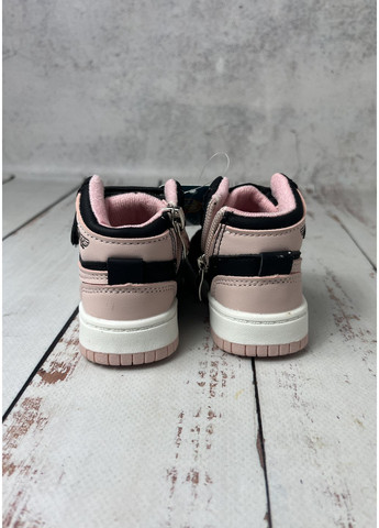 Черевики демісезонні дитячі на дівчинку .Kids Чорно-рожевий (449) BBT (361222519)