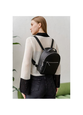 Рюкзак женский с ремнем через плечо кожаный Groove S Черный The Wings (301871158)