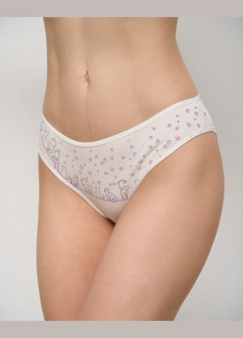 Жіночі трусики з дрібними котиками 5 шт. Nicoletta (322126738)