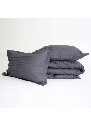 Постельное белье Satin Stripe 30-0012DarkGray 160х220 Семейный (2200005252017) Mirson (280801189)