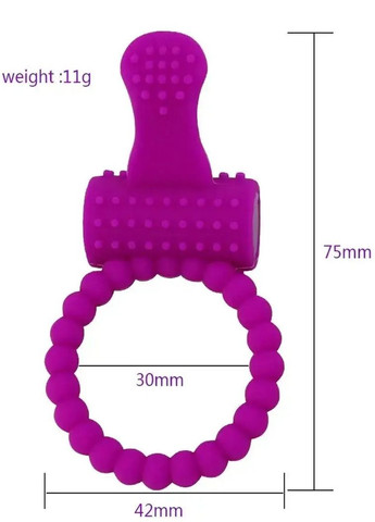 Кільце ерекційне для пеніса з вібратором для клітора рожеве Tenga (327095173)