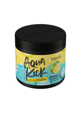 Вітамін С Aqua Kick Vitamin C Лимон Лайм 300 г Ostrovit (361114378)