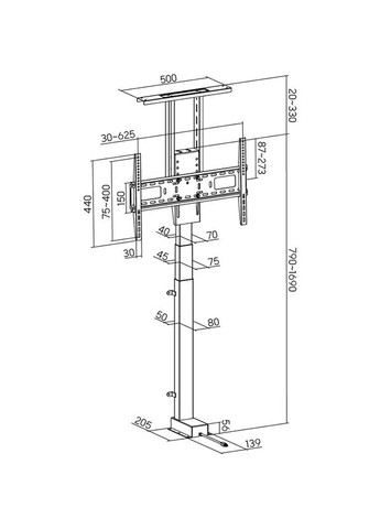 Кронштейн 37"-65" (HS083991) HiSmart (363837161)