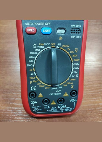 Цифровий Професійний мультиметр VC 61 тестер вольтметр No Brand (323486576)