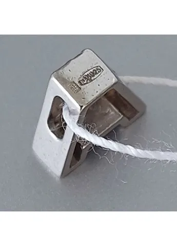 Кулон буква «А» из серебра 925 пробы с фианитами No Brand (389119587)