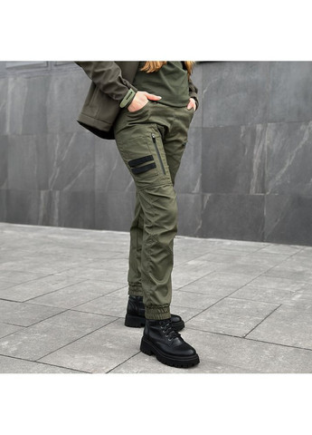 Штани-карго Papin Brodyaga Жіночі Хакі Pobedov (301788952)