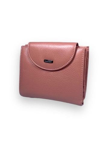 Жіночий гаманець шкіряний 2 відділи для купюр 13 осередків для карт розмір: 12*10*3 см рожевий Cardinal (266911726)