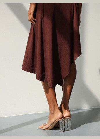 Коричнева святковий, пляжна, повсякденний, кежуал, вечірня сукня модалова жіноча довга а-силует German Volf