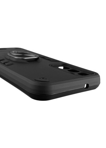 Чохол для телефона Galaxy A14 4G (SM-A145F) броньований з магнітним кільцем-тримачем на самсунг а14 4г чорний Samsung (366230011)