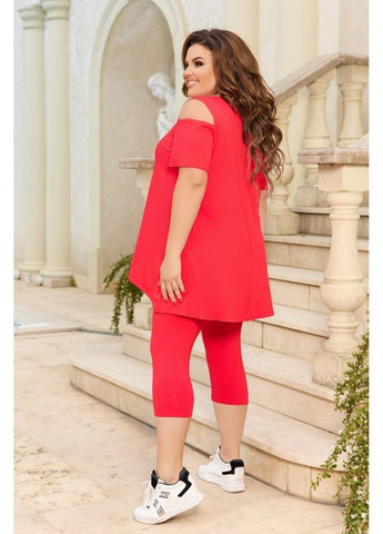 Віскозний костюм мод Фл 3483, червоний, розмір 64-66 No Brand (355469555)