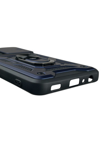 Чохол для Galaxy M22 (SM-M225) броньований з кільцем-тримачем підставкою зі шторкою на самсунг м22 темно-синій rg1 Samsung (366232905)