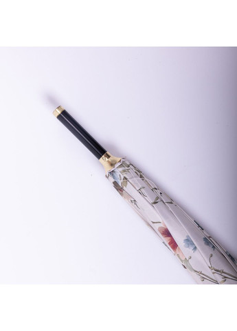 Бежевый классический зонт-трость полуавтомат из полиэстера 7 спиц диаметр 99 см hp-23-7be Yiwu (369673487)