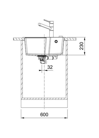 Мойка кухонная Urban, фрагранит, прямоугольник, без крыльев, 503х425х230мм, чаша – 1, врезная, UBG 610-56, черный матовый FRANKE (360393155)