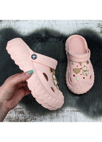 Кроксы женские с джибитсами Jose Amorales (336709097)