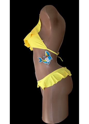 Желтый летний купальник подростковый раздельный терес бикини, раздельный Teres
