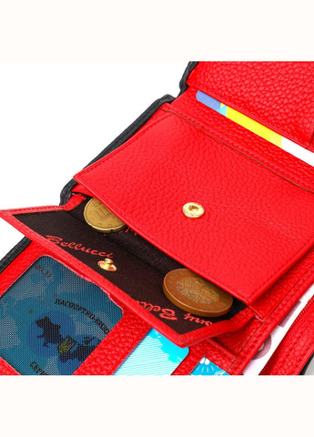 Комбинированный кошелек для женщин из натуральной кожи 22037 Черный Tony Bellucci (331911015)