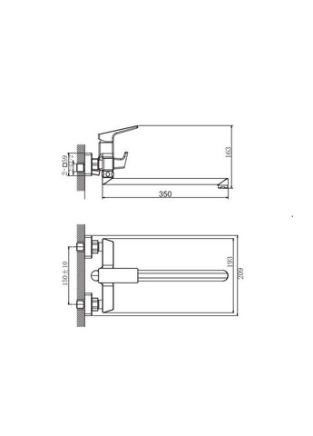 Смеситель для ванны Turin 006 Euro (HB9656) Haiba (363320745)