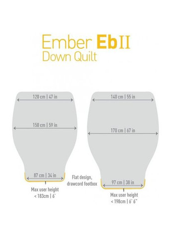 Спальник Ember Eb II Regular СерыйЖелтый Sea To Summit (278273358)