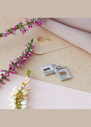 Підвіс срібний тематичний два Замочки без камінців No Brand (333705703)