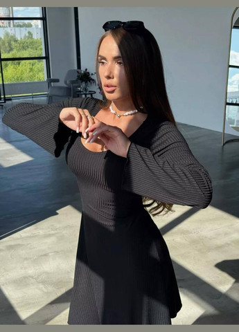 Чорна повсякденний сукня жіноча Україна однотонна