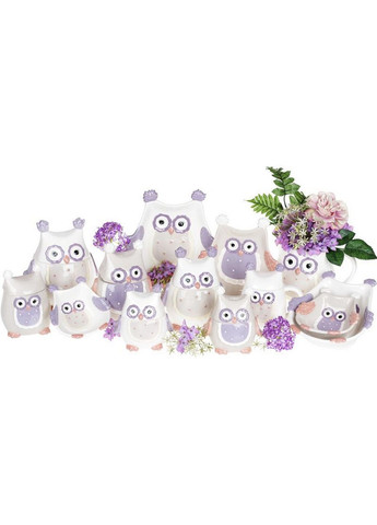 Набор 2 блюда "Owl Family" керамика 22,8х21,2х4 см Bona (289464734)